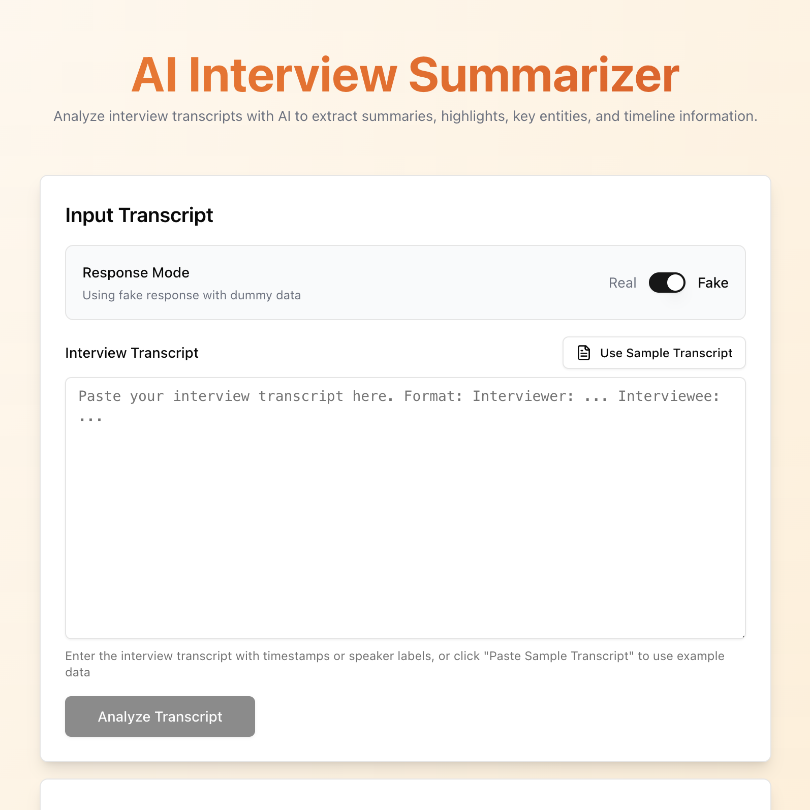 AI Interview Summarizer logo